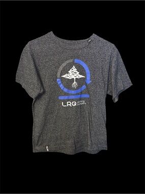 LRG Lifted Research Group Tree Cycle Graphic Tee - Charcoal Grey - Adult Small